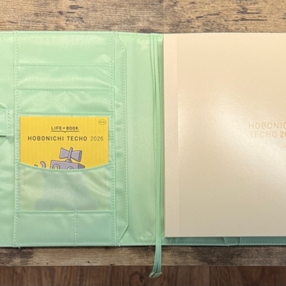 Hobonichi Cousin Cover Ivy Forest And Pastel Green - Picture 5 of 7